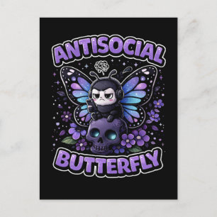 Postal Mariposa Antisocial