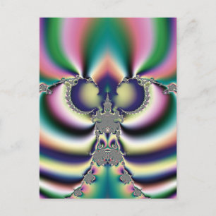 Postal Mariposa Arcoíris