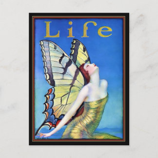 Postal Mariposa Art Deco