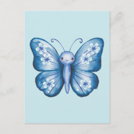 Postal Mariposa azul