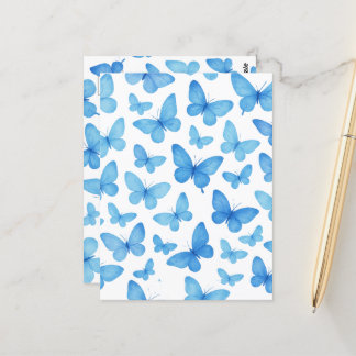 Postal Mariposa azul