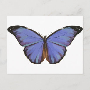 Postal Mariposa azul