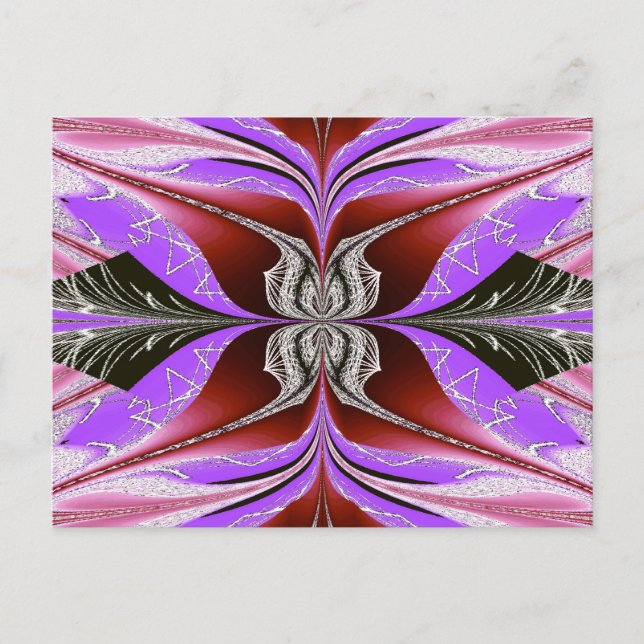 Postal Mariposa Bailando En El Viento (Anverso)