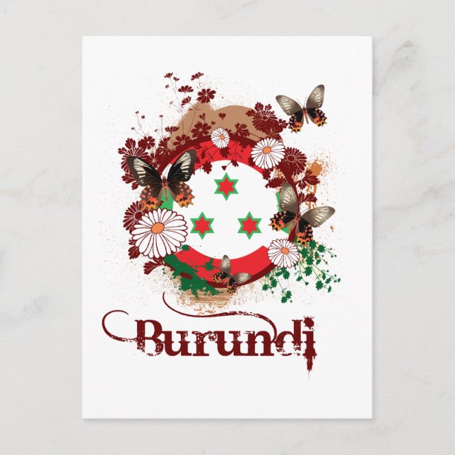 Postal Mariposa Burundi (Anverso)
