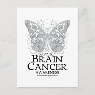 Postal Mariposa con cáncer de cerebro