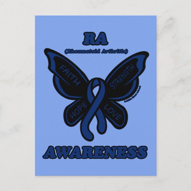 Postal Mariposa/Conciencia...Artritis Reumatoide (Anverso)