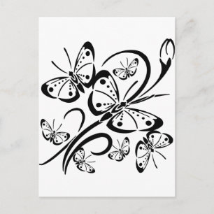 Postal Mariposa Cuta