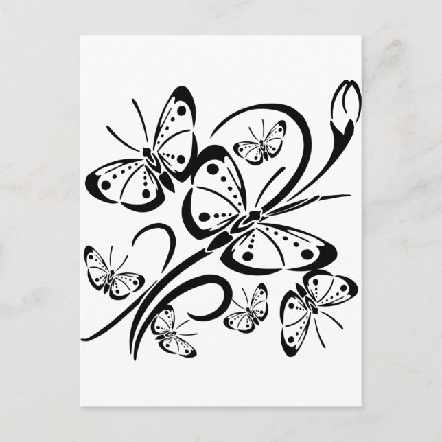 Postal Mariposa Cuta (Anverso)