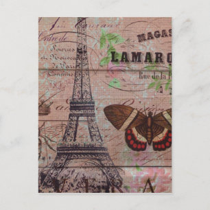 Postal mariposa de abeja francesa de la corona Paris Torr