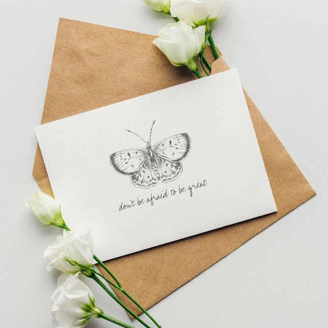 Postal Mariposa de Acuarela Vintage Monarca (Monarch Vintage Watercolor Butterfly Postcard)