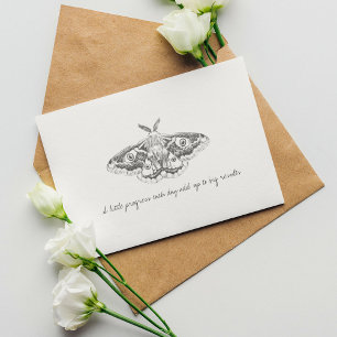 Postal Mariposa de Acuarela Vintage Monarca