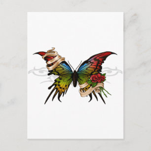 Postal Mariposa de bonito