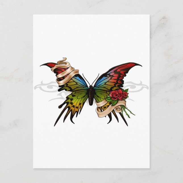 Postal Mariposa de bonito (Anverso)