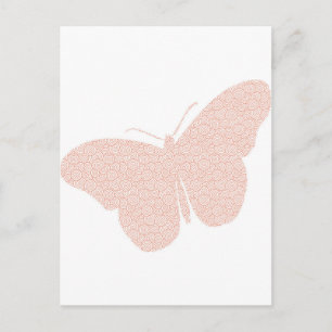 Postal Mariposa de bonito moderna