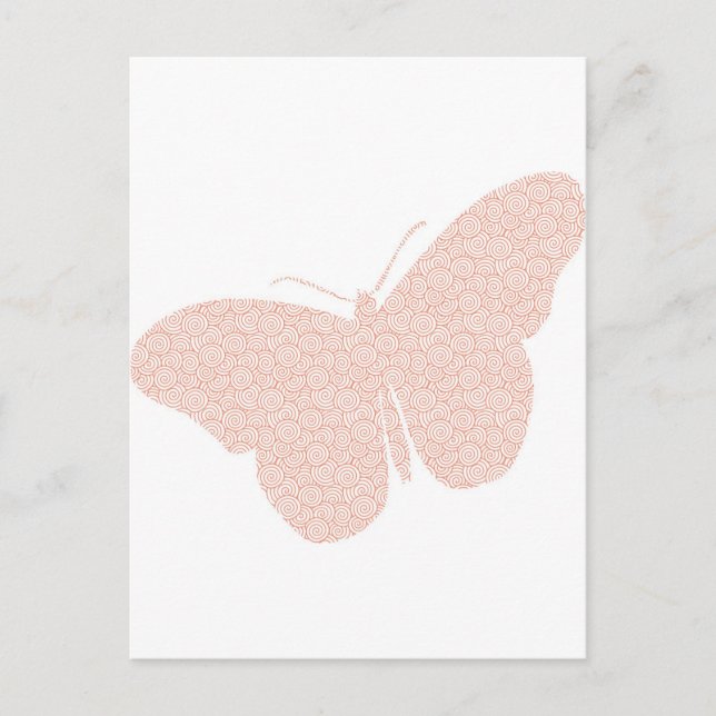 Postal Mariposa de bonito moderna (Anverso)