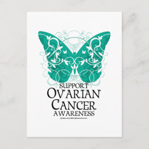 Postal Mariposa de cáncer de ovario