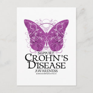 Postal Mariposa de Crohn