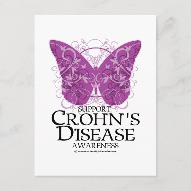 Postal Mariposa de Crohn (Anverso)