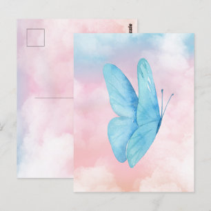 Postal Mariposa de ensueño estético