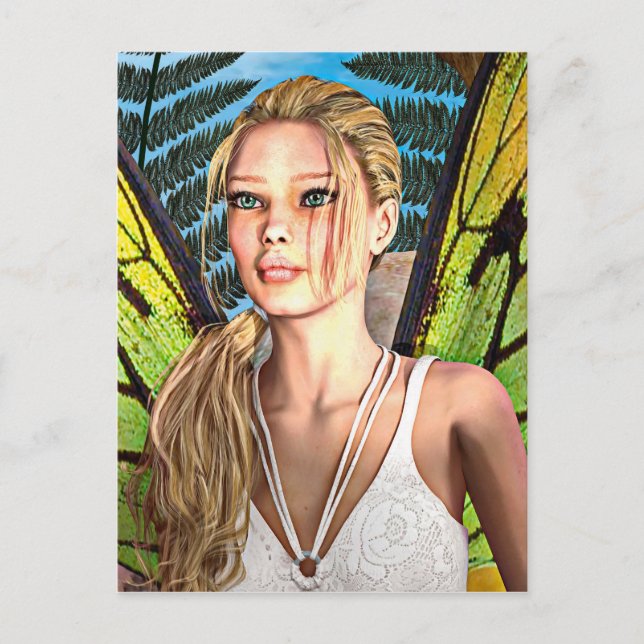 Postal Mariposa de hadas (Anverso)