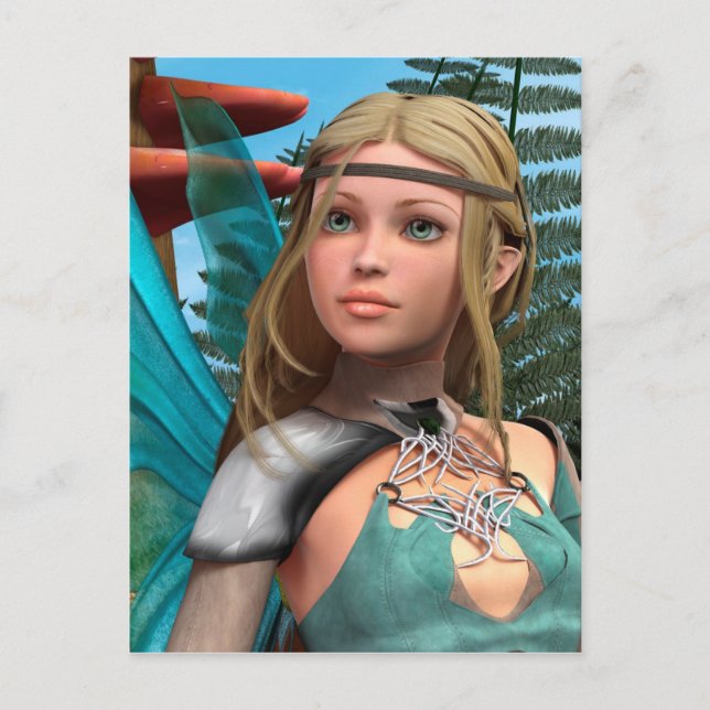 Postal Mariposa de hadas (Anverso)