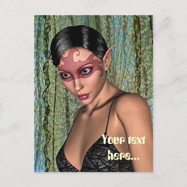 Postal Mariposa de hadas (Anverso)