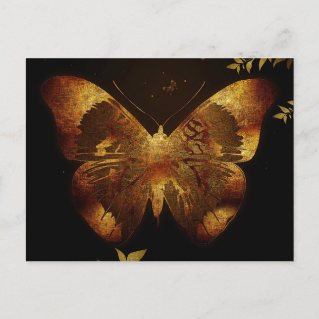 Postal Mariposa de hierro (Anverso)