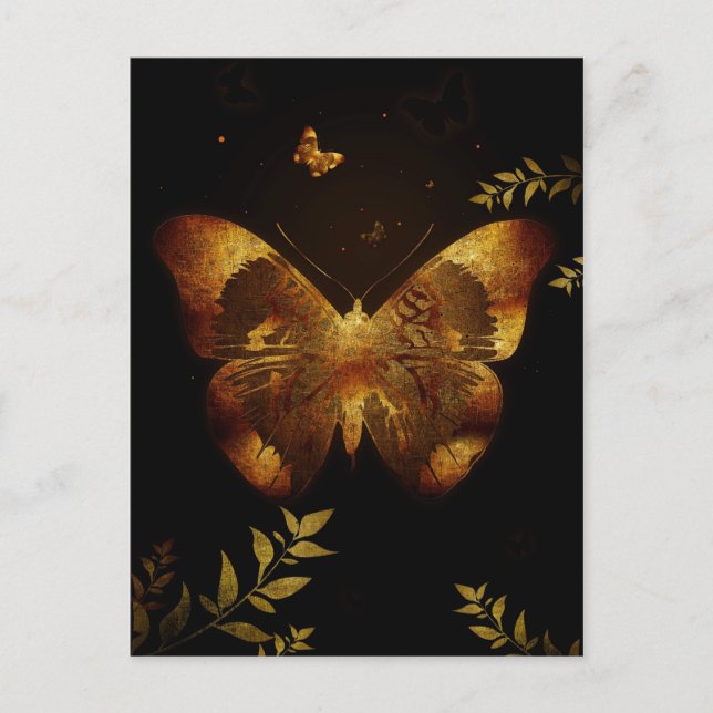 Postal Mariposa de hierro (Anverso)