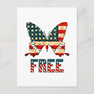 Postal Mariposa de la Libertad de Estados Unidos