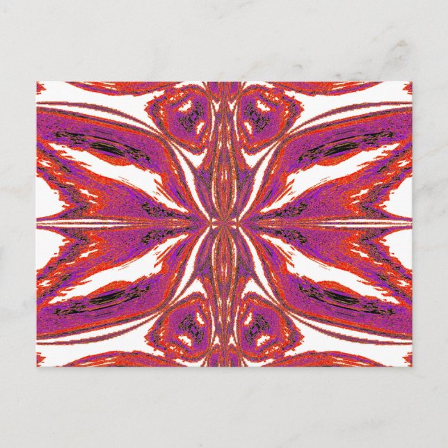 Postal Mariposa de rosa (Anverso)