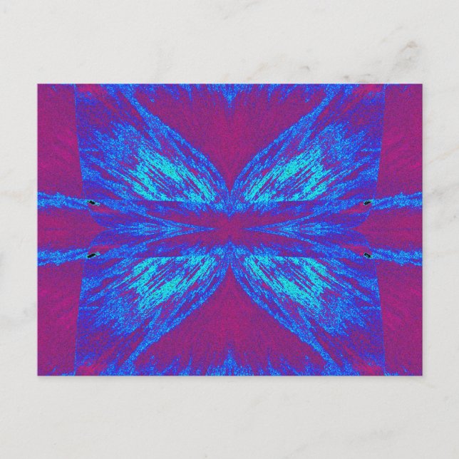 Postal Mariposa de terciopelo 9 (Anverso)