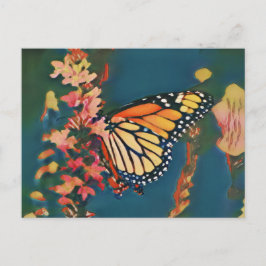 Postal Mariposa de Ukiyo-e