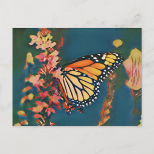 Postal Mariposa de Ukiyo-e