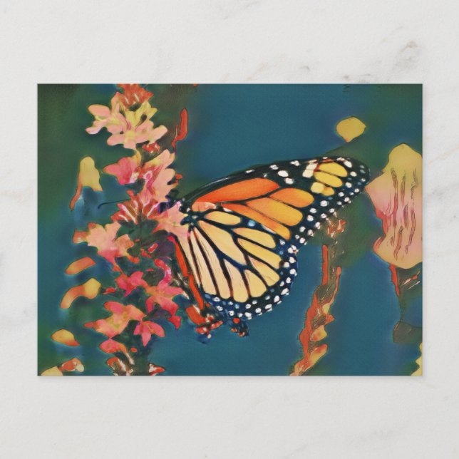 Postal Mariposa de Ukiyo-e (Anverso)