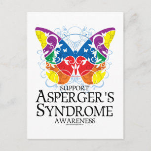 Postal Mariposa del Síndrome de Asperger