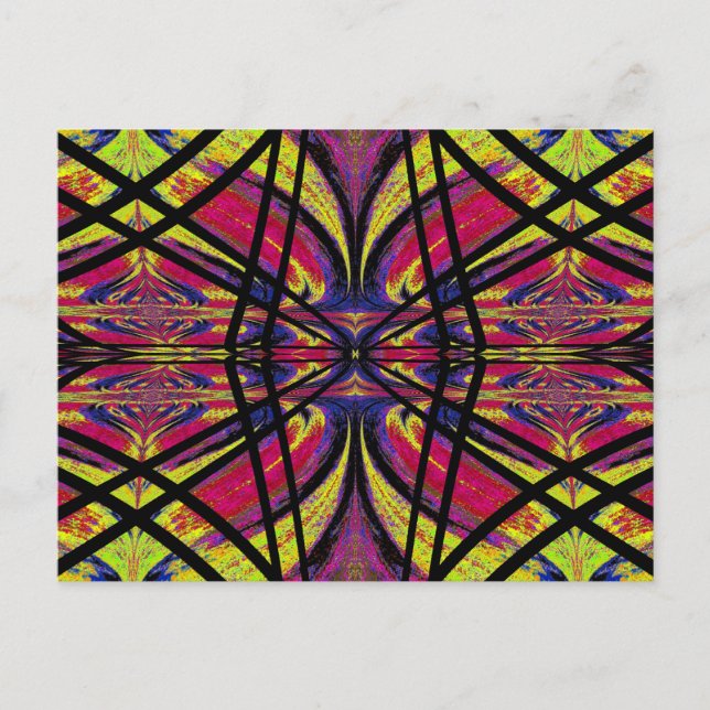 Postal Mariposa Dentro De Las Líneas 1 (Anverso)