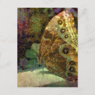 Postal Mariposa dorada, Klimt, arte, carta de arte maripo