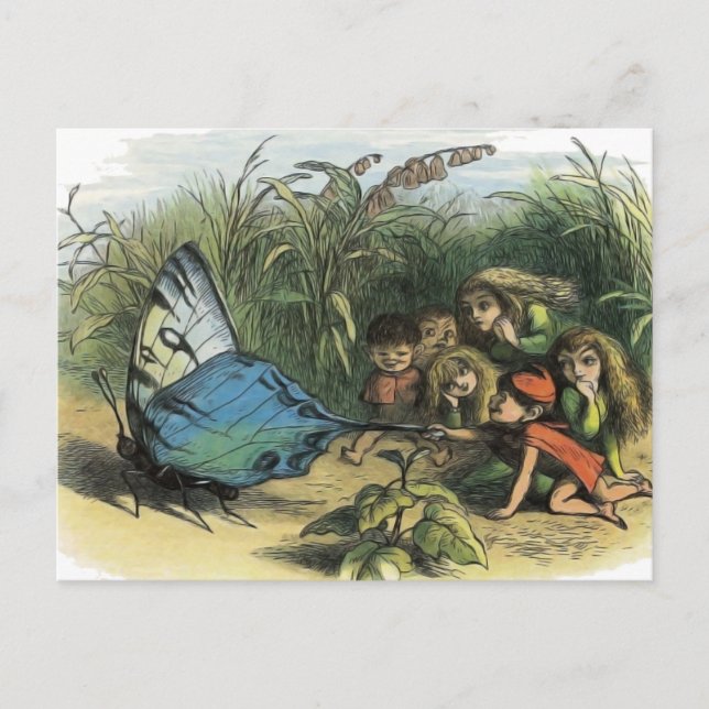 Postal Mariposa Elf Artwork Cuidad Elves Butterflies (Anverso)