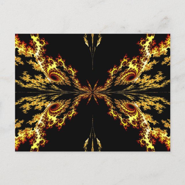 Postal Mariposa En La Electricidad (Anverso)