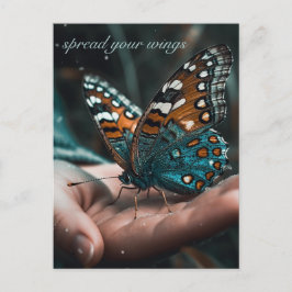 Postal Mariposa en tu personalizable de mano