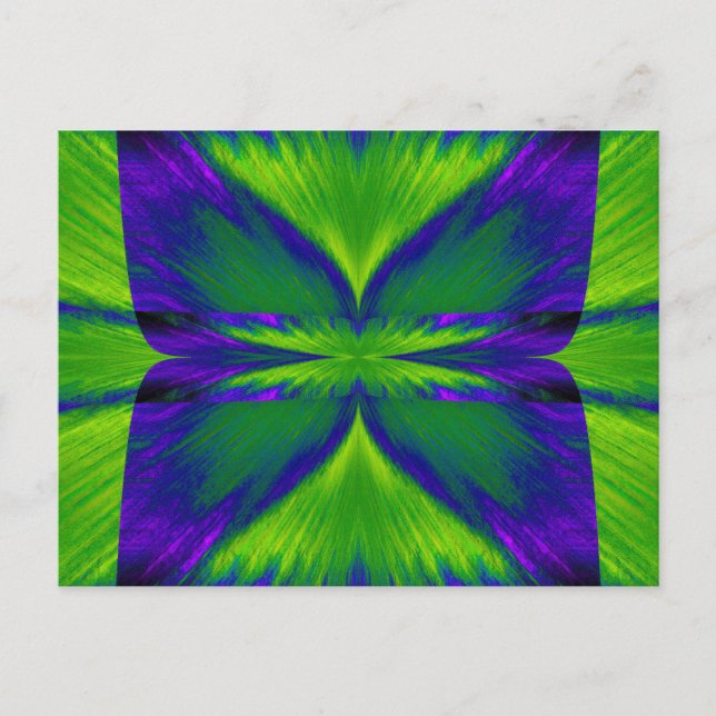 Postal Mariposa esmeralda (Anverso)
