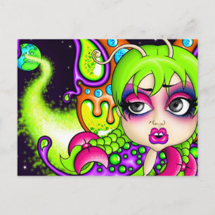 Postal Mariposa espacial