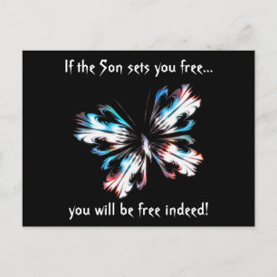 Postal Mariposa estilizada 2