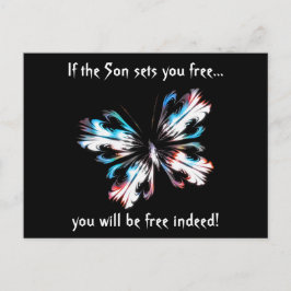 Postal Mariposa estilizada 2