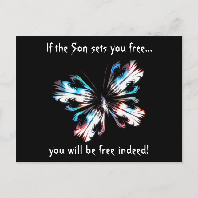 Postal Mariposa estilizada 2 (Anverso)