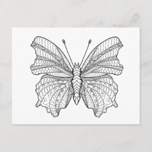 Postal Mariposa estilo 3