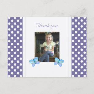 Postal Mariposa: Gracias Postcard