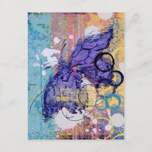 Postal Mariposa Grunge