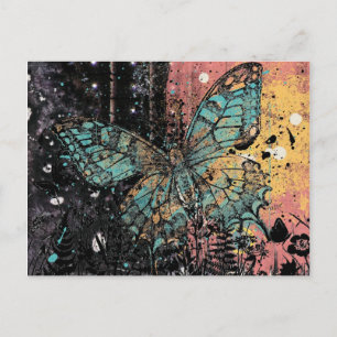 Postal Mariposa Grunge