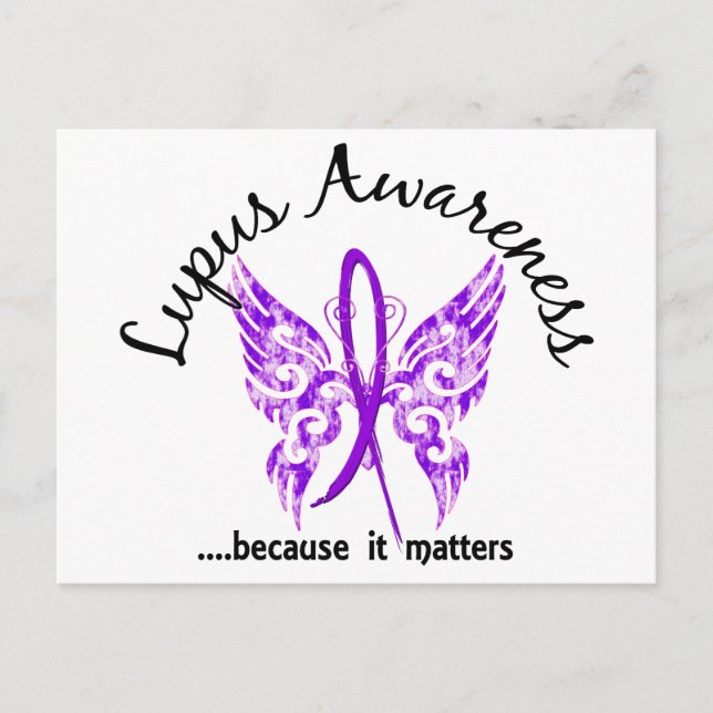 Postal Mariposa Grunge Tattoo 6.1 Lupus (Anverso)